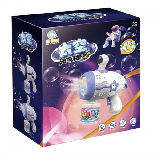 Пістолет з мильними бульбашками Astronaut Bubble Gun Music+50ml bottle (4хАА не входят в комплект)