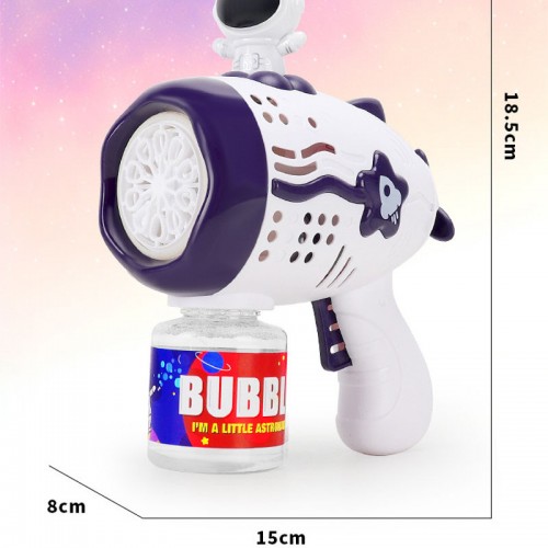 Пістолет з мильними бульбашками Astronaut Bubble Gun Music+50ml bottle (4хАА не входят в комплект)