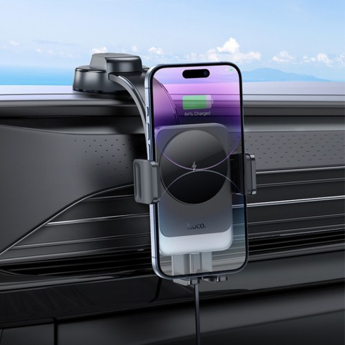 Автодержатель с БЗУ Hoco HW14 Speed (center console)