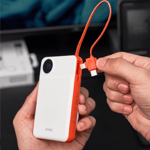 Power Bank WIWU Wi-P007 2 in 1 з БЗП 10000 mAh White