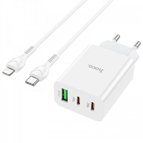 МЗП Hoco C99A PD20W+QC3.0 (1USB/2Type-C/3A) + Type-C to Lightning