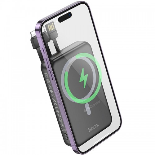 Power Bank Hoco DB59 Guardian 22.5W+PD20W с БЗУ 10000 mAh Black