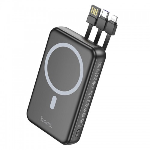 Power Bank Hoco DB59 Guardian 22.5W+PD20W с БЗУ 10000 mAh Black