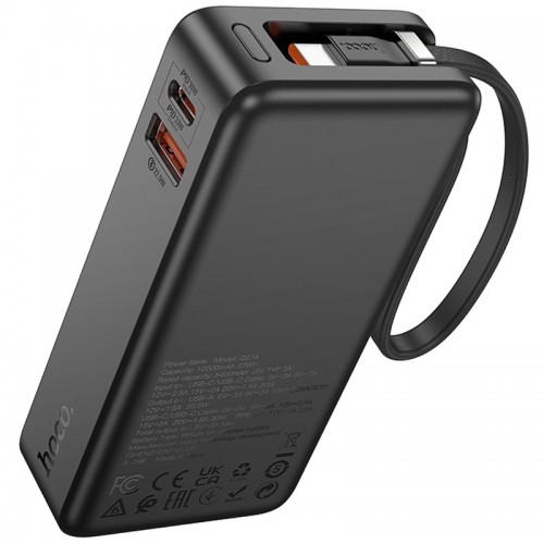 Power Bank Hoco Q27A Jewel Cable Type-C 33W 10000 mAh Black