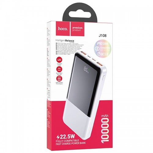 Power Bank Hoco J108 Universe 22.5W 10000 mAh White