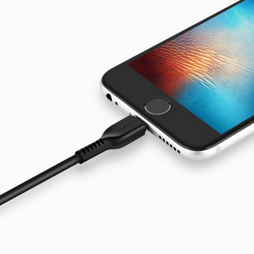 Дата кабель Hoco X13 USB to Lightning (1m) Black