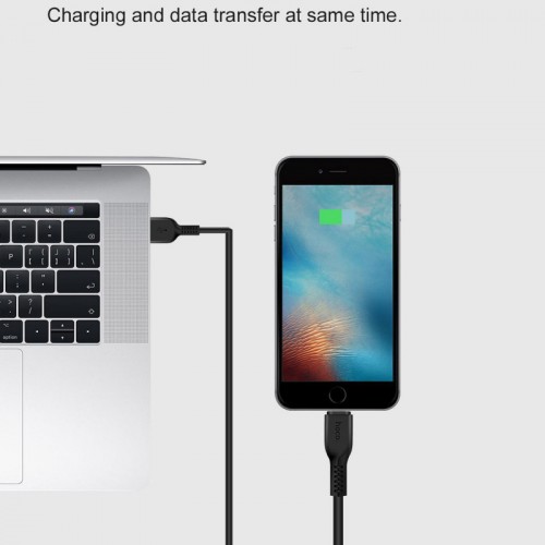 Дата кабель Hoco X13 USB to Lightning (1m) Black