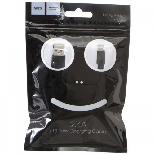 Дата кабель Hoco X13 USB to Lightning (1m) Black