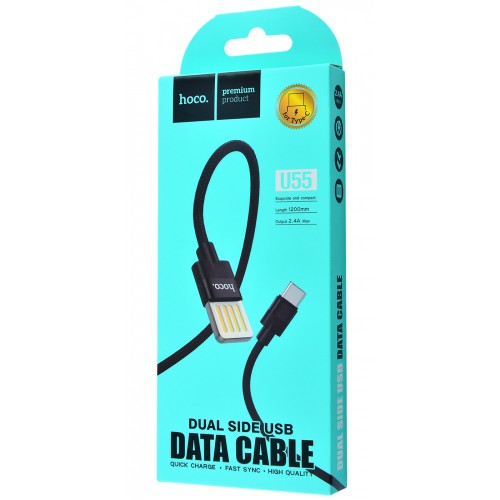 Дата кабель Hoco U55 Outstanding Type-C Cable (1.2m) Black