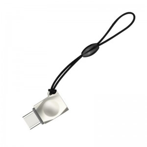 Переходник Hoco UA8 MicroUSB to Type-C Silver