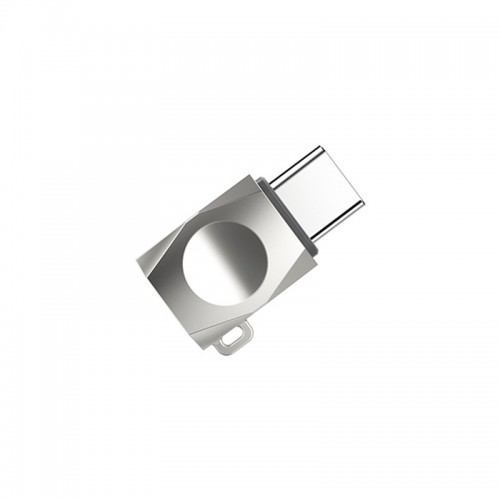 Переходник Hoco UA8 MicroUSB to Type-C Silver