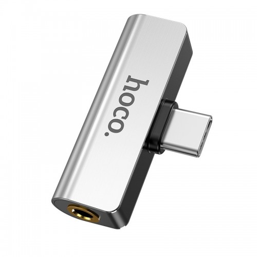 Переходник Hoco LS26 Type-C to 3,5 AUX Silver
