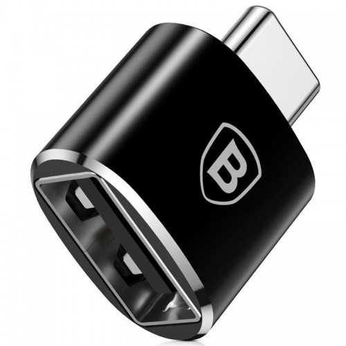 Переходник Baseus USB Female To Type-C Male Adapter Converter (CATOTG) Black