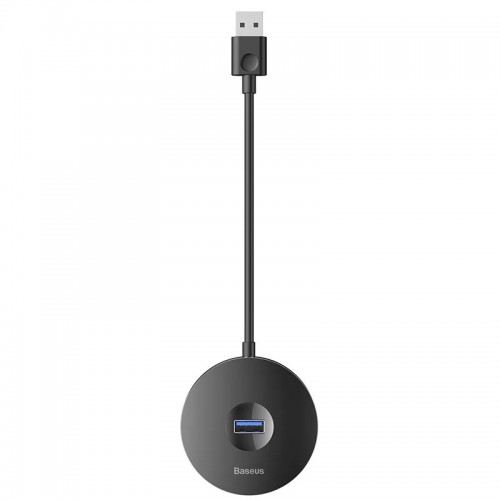 Переходник HUB Baseus Round Box USB to USB 3.0 + 3USB 2.0 (1m) (CAHUB) Black