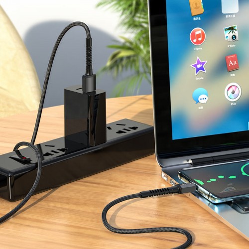 Дата кабель Hoco X71 Especial USB to Type-C (1m) Black