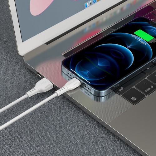 Дата кабель Borofone BX51 Triumph USB to Lightning (1m) White