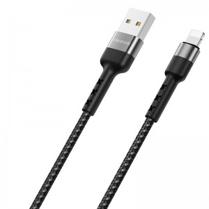 Дата кабель Borofone BX34 Advantage USB to Lightning (1m) Black