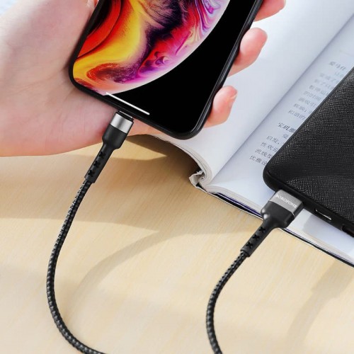 Дата кабель Borofone BX34 Advantage USB to Lightning (1m) Black