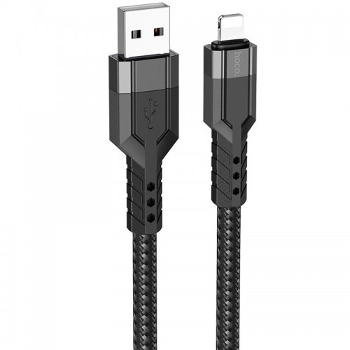 Дата кабель Hoco U110 charging data sync USB to Lightning (1.2 m) Black