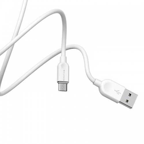 Дата кабель Borofone BX14 USB to MicroUSB (2m) White