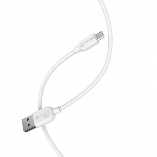 Дата кабель Borofone BX14 USB to MicroUSB (2m) White
