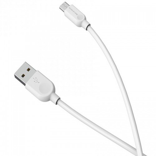 Дата кабель Borofone BX14 USB to MicroUSB (2m) White