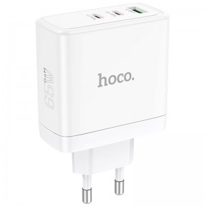 СЗУ Hoco N30 Glory PD65W (2Type-C/1USB) White