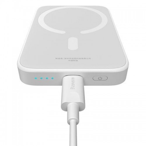 Power Bank Baseus Magnetic Mini Air 20W c БЗУ 6000 mAh (P10059002223-0) White