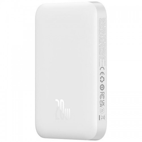 Power Bank Baseus Magnetic Mini Air 20W c БЗУ 6000 mAh (P10059002223-0) White