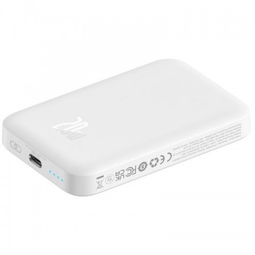 Power Bank Baseus Magnetic Mini Air 20W c БЗУ 6000 mAh (P10059002223-0) White