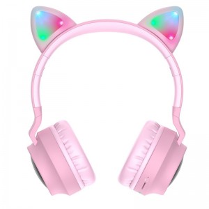 Накладные беспроводные наушники Hoco W27 Pink