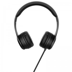 Накладные наушники Hoco W21 (3.5mm/1.2m) Black