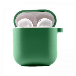 Силіконовий футляр з мікрофіброю для навушників Airpods 1/2 Spearmint