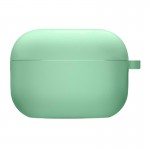 Силіконовий футляр з мікрофіброю для навушників Airpods Pro Spearmint
