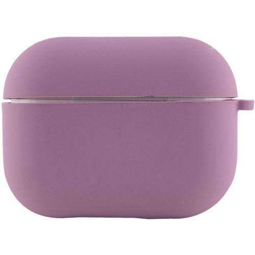 Силіконовий футляр з мікрофіброю для навушників Airpods Pro Lilac Pride