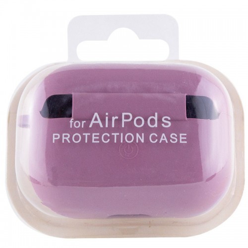 Силіконовий футляр з мікрофіброю для навушників Airpods Pro Lilac Pride