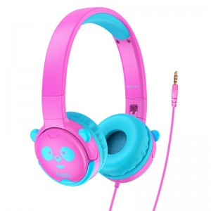 Накладные наушники Hoco W31 Childrens (3.5mm/1.2m) Pink / Blue