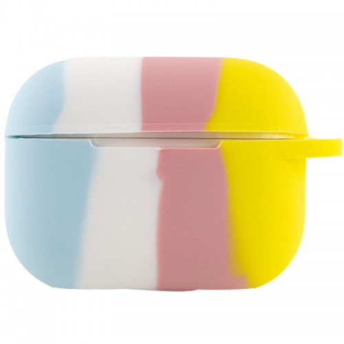 Силіконовий футляр Colorfull для навушників AirPods Pro Блакитний / Жовтий