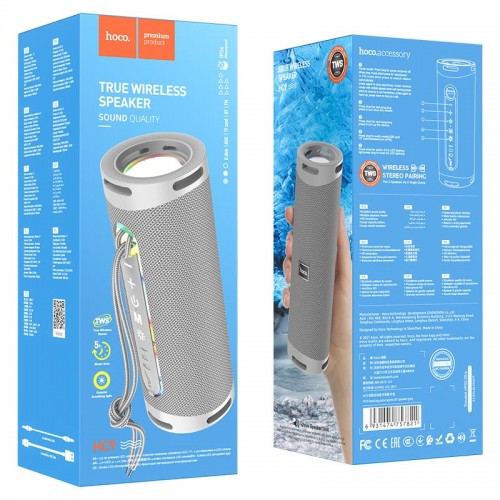 Bluetooth Колонка Hoco HC9 Dazzling pulse sports Grey