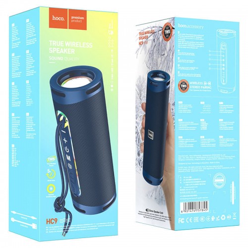 Bluetooth Колонка Hoco HC9 Dazzling pulse sports Blue