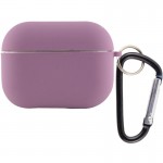 Силиконовый футляр с микрофиброй для наушников Airpods 3 Lilac Pride
