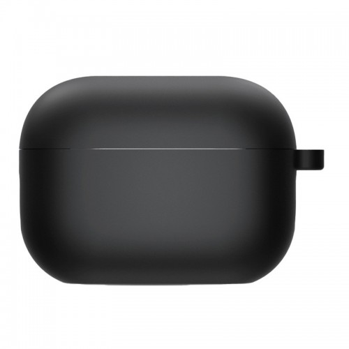 Силиконовый футляр с микрофиброй для наушников Airpods 3 Black