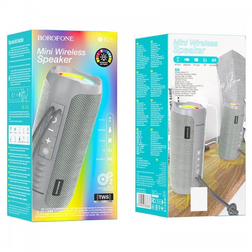 Bluetooth Колонка Borofone BR21 Grey