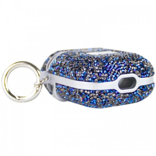 TPU чехол Bling World Rock Diamond для наушников AirPods 1/2 Blue