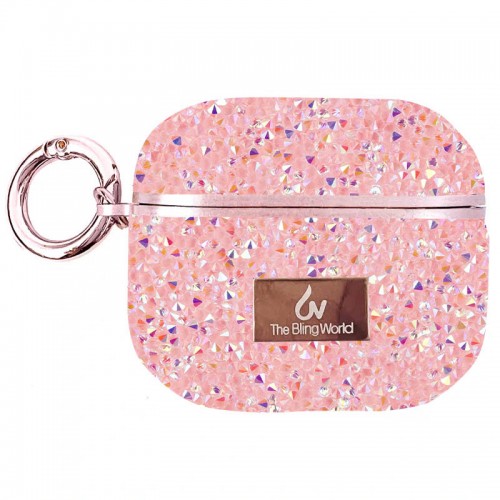 TPU чохол Bling World Rock Diamond для навушників AirPods 3 Pink