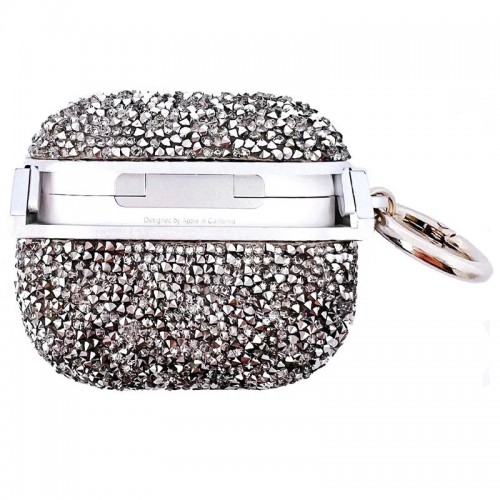 TPU чехол Bling World Rock Diamond для наушников AirPods 3 Silver