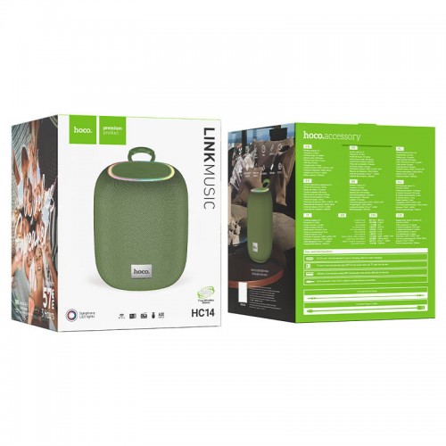 Bluetooth Колонка Hoco HC14 Link sports Green