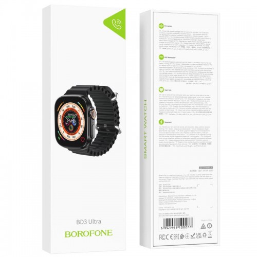 Смарт-часы Borofone Smart Watch BD3 Ultra Black