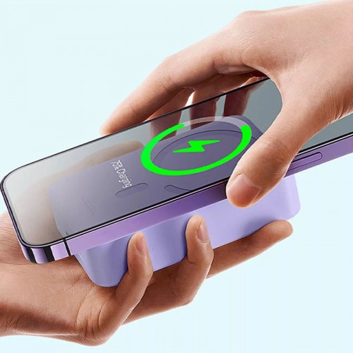 Power Bank Baseus Magnetic Mini OS 20W c БЗУ 10000 mAh (PPCX110105) Purple