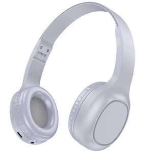 Накладні бездротові навушники Hoco W46 Charm Grey